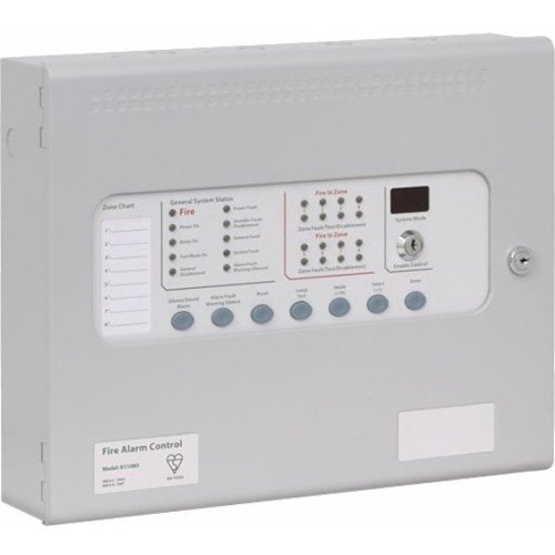 Kentec KL11080M2 Sigma CP Conventional Fire Control Panel with LCMU, 8 Zone