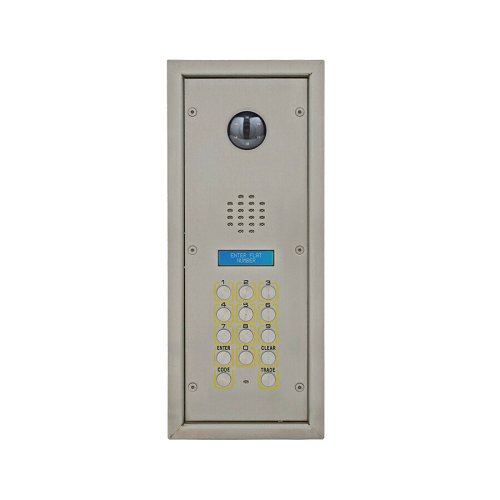 Videx SP301-1C Vandal Resistant Colour Video Digital Door Panel with Display for VX2200 Systems, Flush Mount