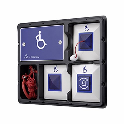 Eaton VoCALL Emergency Assist,, VoCALL, Full Kit, No PSU, Wall Mounted, White / Blue / Plastic, Requires EVCS , or CFEASL4