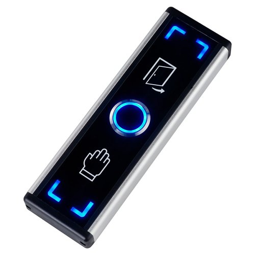 Elmdene AMS-EBIR4-BG Contactless Exit Button, Built-in Buzzer, Infrared Sensor, Surface Mount, Blue and Green LED