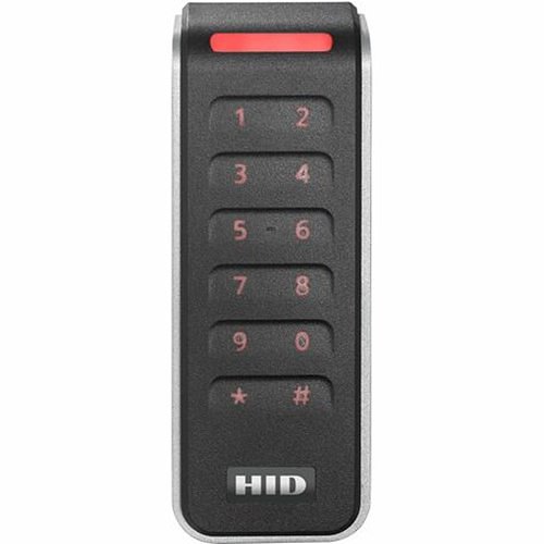 HID 20KTKS-02-000000 Signo 20K Mullion Keypad Reader, Terminal, Smart Profile, Wiegand, 4bit Message, Black/Silver