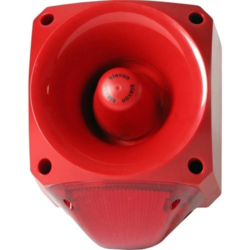 Klaxon PNC-0005 Nexus High Output 5J Xenon Beacon 110-230V AC 70mA, IP66, Red Body and Lens