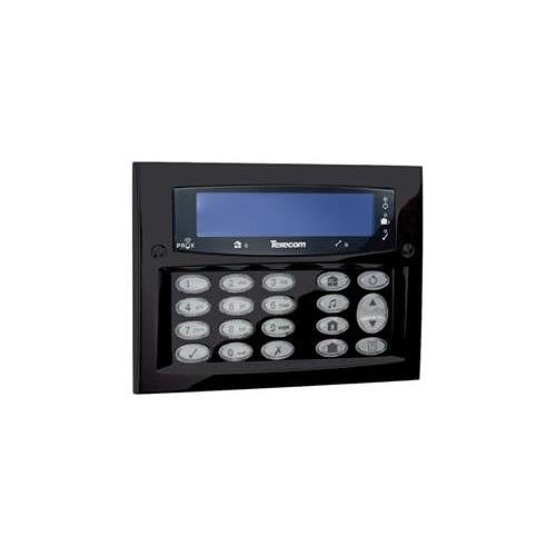 Texecom DBD-0130 Premier Elite Series, 32-Character LCD Display Programmable Keypad with TouchtOne Backlit Keys, Built-in Proximity Tag Reader Wall Mount, Black
