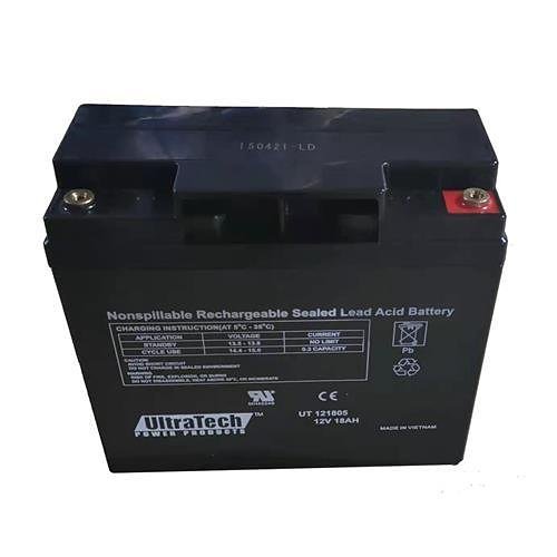 UltraTech UT-121805 12V, 18Ah, SLA Battery, F2 Terminal