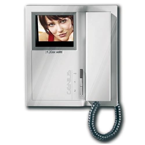 Comelit 5802 Genius Series, Video Door Entry Phone with 3.5" Colour Screen Monitor and Handset