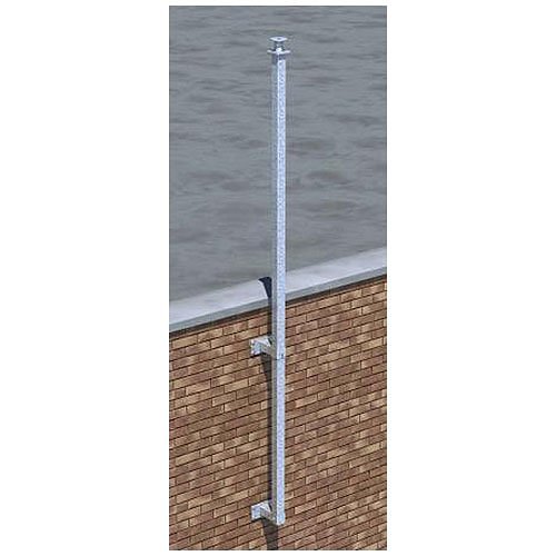 Altron ACP1-300 3m Wall-Mounted Pole, 300mm Stand-Off Bracket Distance
