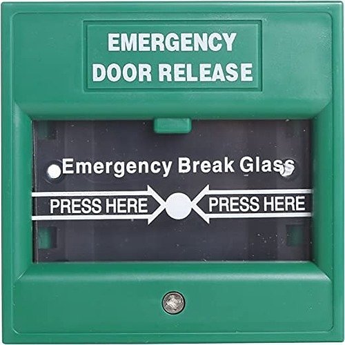 BPT BG-1GRNR Green Break Glass Button