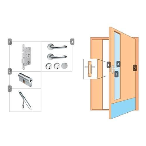 Entry Door Lock Set 72mm Centers - UNITY Hardware