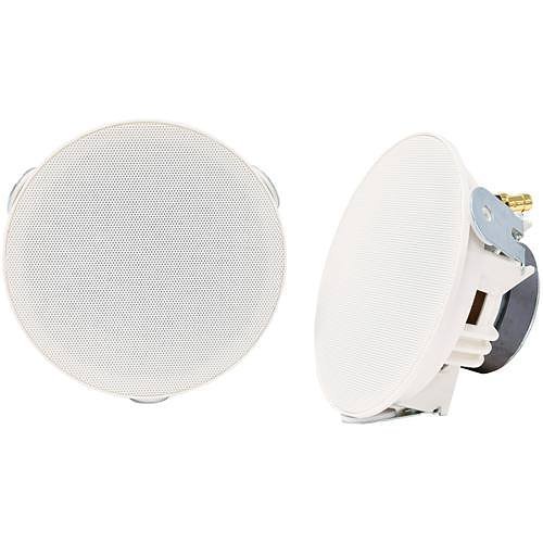 avsl SL4 Adastra SL Series, 4" 2-Way Slimline Ceiling Speaker 20W White, 1-Pair