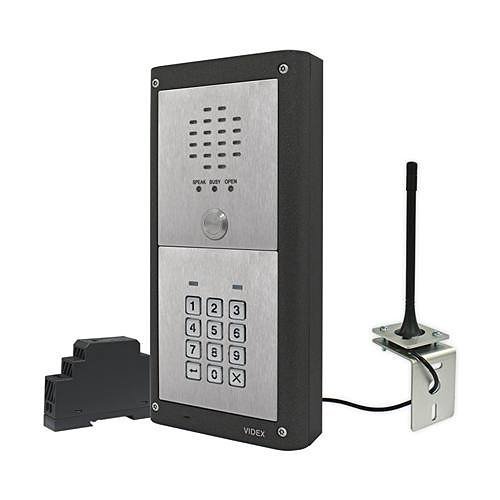 Videx GSMVRKC-1S/4G 1-Button Surface Vandal Resistant GSM Kit with Coded Access