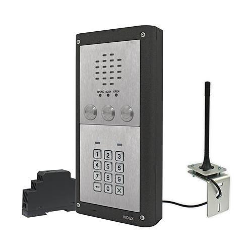 Videx GSMVRKC-3S/4G 3-Button Surface Vandal Resistant GSM Kit with Coded Access