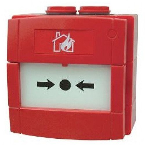 KAC W1B-R470SF-K013-01 WCP Outdoor Call Point Range, 470W Resistor and N/O 30VDC, Red