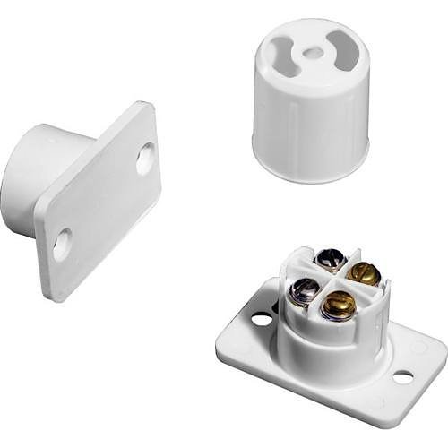 Knight Fire A45 4-Screw Single Reed Flush Mount Contact with Tamper, White