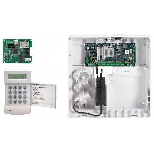 Honeywell C007-E1-K02I Galaxy Flex Series FX100 100-Zone Hybrid Control Panel Kit, 3-Piece, Includes MK7 Keyprox Keypad and IP Module