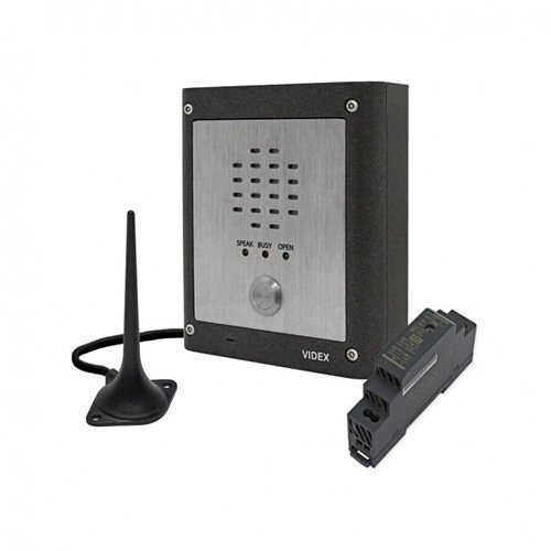 Videx GSMVRK-1S/4G 4000 Series 1-Button Vandal Resistant GSM Kit, Surface Mount