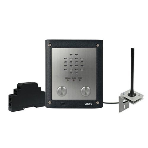 Videx GSMVRK-2S/4G 4000 Series 2-Button Vandal Resistant GSM Kit, Surface Mount