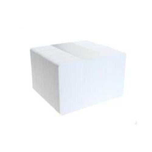 Zebra Blank White, Printable, 480 Mircron, Self-Adhesive PVC Cards, 100-Pack