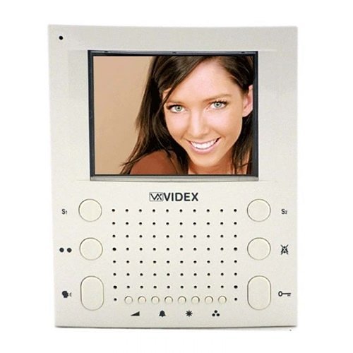 Videx SL5418 Slim Line Handsfree Videomonitor, Surface Mount , White