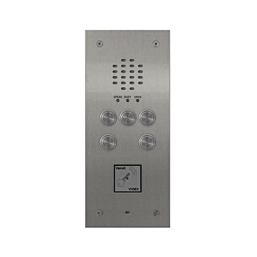 Videx VR120/136-5 5-Button VR120 Panel with 136 Amplifier, Flush Mount