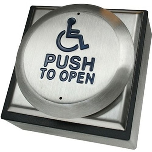 CDVI RTEPTOD Large all-active wheelchair logo & PUSH TO OPEN Exit ...