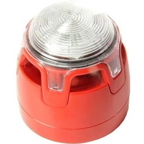 KAC CWSS-RW-S5 Red Body Shallow Base Red LED Sounder Beacon