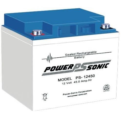 Power Sonic PS-12450VdS PS Series, 12V, 45Ah, Sealed Lead Acid Rechargable Battery, 20-Hr Rate Capacity