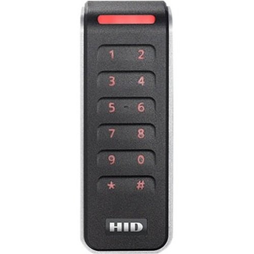 HID 20KNKS-01-00001H Signo 20K Mullion Keypad Reader, Seos Profile, OSDP, Wiegand, Pigtail, Mobile Ready, Black/Silver