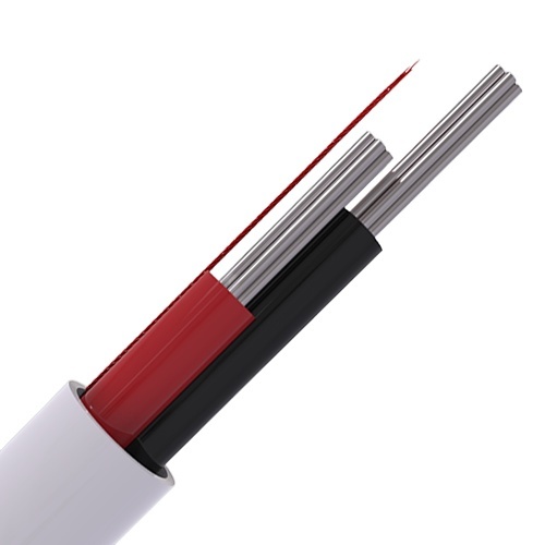 CQT CQ 4+ ×2 CQC+×2 CQR CAB2/WH/100M 2-Multi Core Intruder Alarm Cable, Type 2, Eca