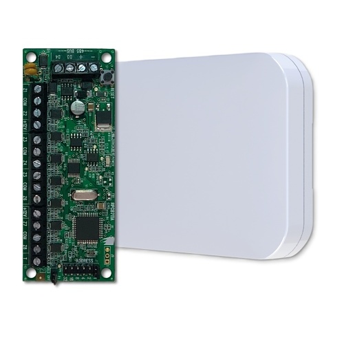 Pyronix ZEM8/E+P-BOX 8-Zone RS485 Expander with Plastic Box, White