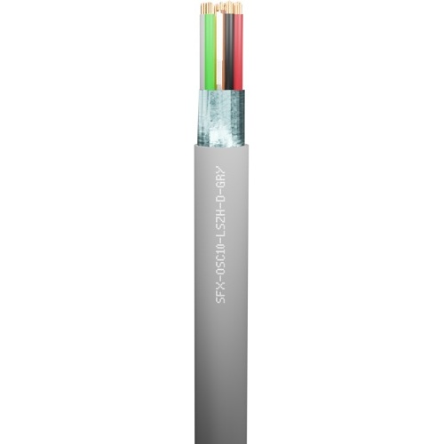 ixlos silver plate ofc cable WBT-0101使用 Securi-Flex SFX/OSC10-LSZH-D-GRY-100 100m OSC10 10 Core 24AWG
