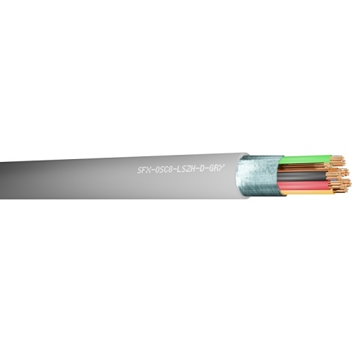 ixlos silver plate ofc cable WBT-0101使用 Securi-Flex SFX/OSC8-LSZHD-GRY-100 24AWG Belden Equivalent Cable