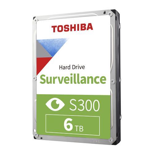 Toshiba S300 6 TB Hard Drive - 3.5" Internal - SATA (SATA/600) - Video Surveillance System, Network Video Recorder, Video Recorder, Storage System Device Supported - 7200rpm - Bulk
