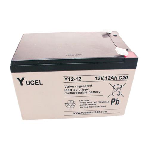 Yuasa Yucel Emergency Lighting Battery - 12000 mAh - Lead Acid - 12 V DC - Battery Rechargeable
