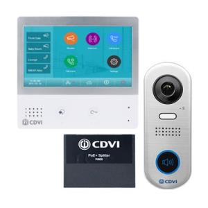 CDVI 2Easy CDV-IP1B 17.8 cm (7") Video Door Phone - Touchscreen - Half-duplex - Door Entry
