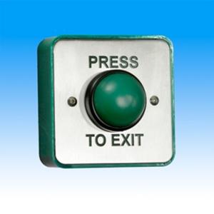 CDVI RTE-EX-S EXIT Button Green with S/Steel Back Box 85mm *NEW OLD STOCK* 