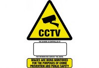 Haydon HAY-WSA5 STICKERSTORAGE MISC A5 CCTV Warn Sign Sticker