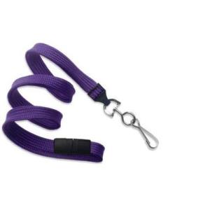Badging Lanyard Metal Clip 100 Purple