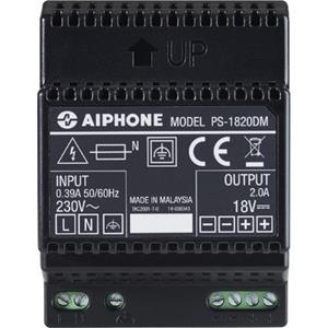 Aiphone PS-1820DM Power Supply - DIN Rail - 230 V AC Input - 18 V DC Output