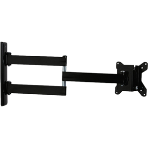 B-Tech Mountlogic BT7513 Wall Mount for Flat Panel Display - Piano Black - 25.4 cm to 58.4 cm (23") Screen Support - 14.97 kg Load Capacity