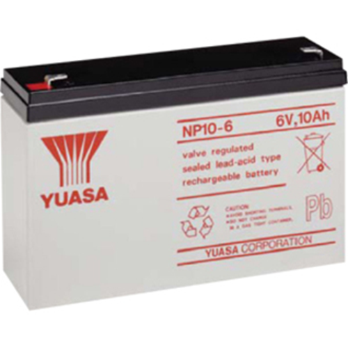Yuasa NP10-6 Battery - Lead Acid - For Multipurpose - Battery Rechargeable - 6 V DC - 10000 mAh