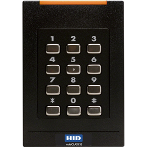 HID multiCLASS SE Contactless Wall Mountable, Box Mount, Surface Mount Smart Card Reader - Black - Cable119.38 mm Operating Range - Wiegand, Pigtail