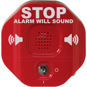STI Exit Stopper STI-6400 Security Alarm - Wired - 9 V - 105 dB - Audible, Visual - Door Mount - Red