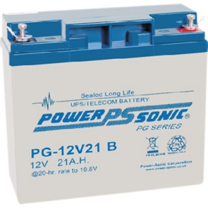Power Sonic Battery - For Security Device, Fire Alarm, Access Control System, UPS Backup - 12 V DC - 21000 mAh