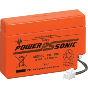 Power Sonic PS-1208 V0 Battery - Lead Acid - For Multipurpose - Battery Rechargeable - Proprietary Battery Size - 12 V DC - 800 mAh