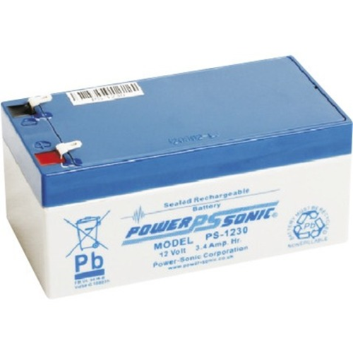 Power Sonic PS-1230 Battery - Lead Acid - For Multipurpose - Battery Rechargeable - 12 V DC - 3400 mAh