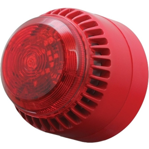 Fulleon RoLP Solista Horn/Strobe - Red - 28 V DC - 101 dB(A) - Audible, Visual