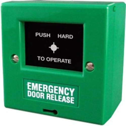 CQR FP2 Manual Call Point - Green - ABS Plastic, Polycarbonate, Glass
