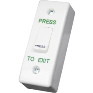 CDVI Push Button - Single Gang - Plastic, Stainless Steel