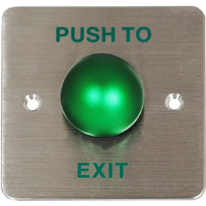 Genie GD-REX1 Push Button - Brushed Stainless Steel - Stainless Steel, Aluminium
