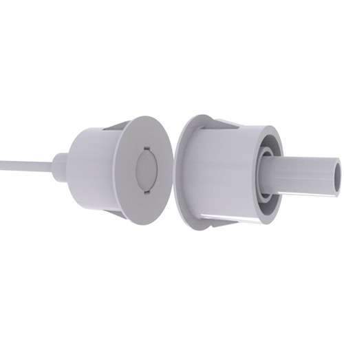 CQR FC620 Cable Magnetic Contact - SPST (N.O.) - 15 mm Gap - For Door - Flush Mount - White